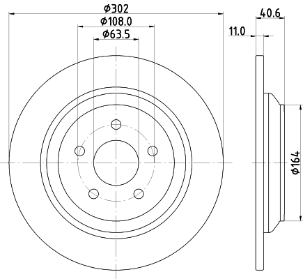 Tarcza hamulcowa HELLA PAGID 8DD 355 126-571