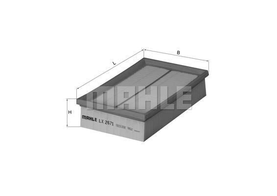 Filtr powietrza MAHLE LX 2671