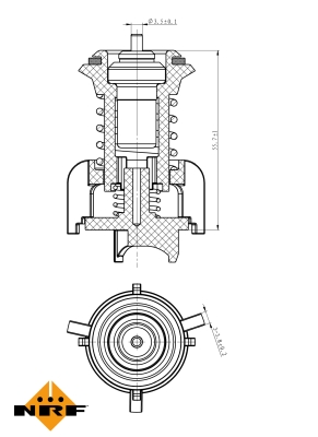 Termostat NRF 725095