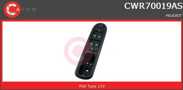 Przełącznik podnośnika szyby CASCO CWR70019AS