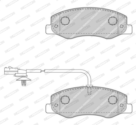 Klocki hamulcowe FERODO FVR4349