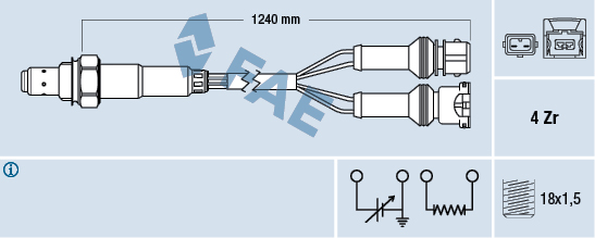 Sonda lambda FAE 77125