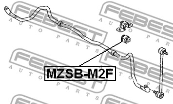 Guma stabilizatora FEBEST MZSB-M2F
