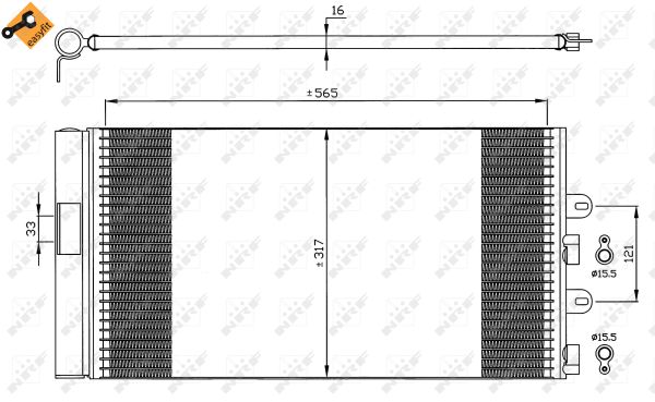 Skraplacz klimatyzacji NRF 35606