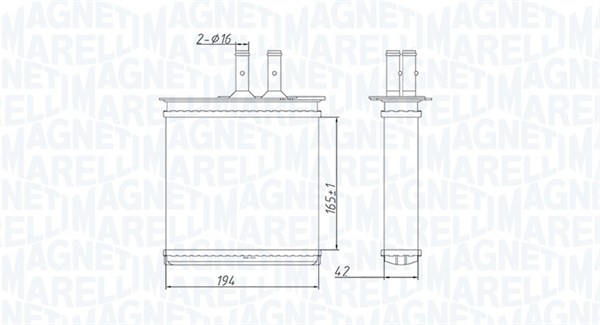 Nagrzewnica MAGNETI MARELLI 350218493000