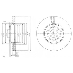 Tarcza hamulcowa DELPHI BG4119
