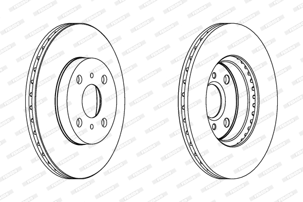 Tarcza hamulcowa FERODO DDF1149C