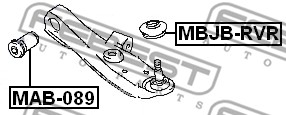 Tuleja wahacza FEBEST MAB-089