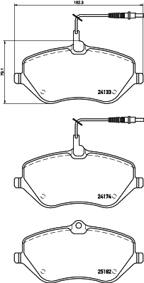 Klocki hamulcowe HELLA 8DB 355 015-621