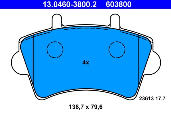 Klocki hamulcowe ATE 13.0460-3800.2