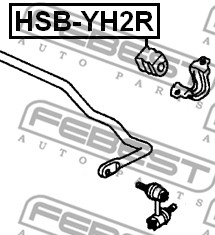 Guma stabilizatora FEBEST HSB-YH2R