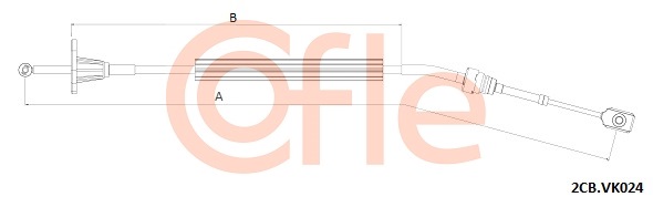 Linka dźwigni zmiany biegów COFLE 2CB.VK024