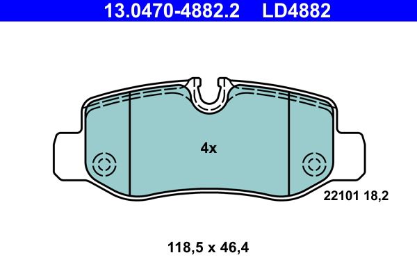 Klocki hamulcowe ATE 13.0470-4882.2