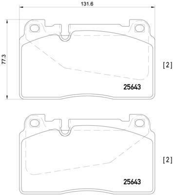 Klocki hamulcowe BREMBO P 85 123