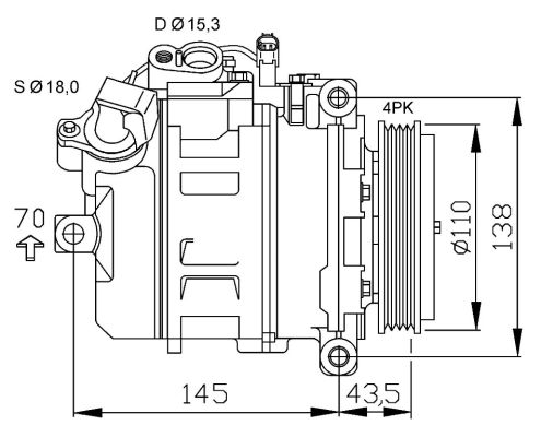 Kompresor klimatyzacji NRF 32520