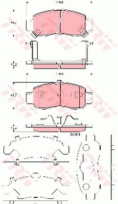 Klocki hamulcowe TRW GDB3376