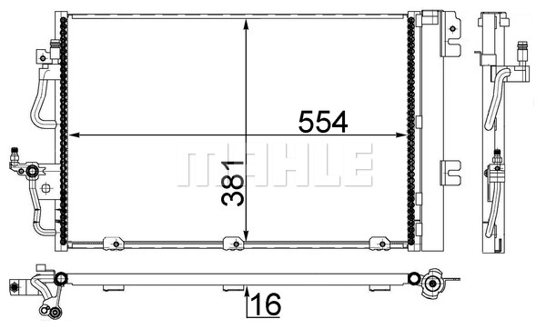 Skraplacz klimatyzacji MAHLE AC 377 001S