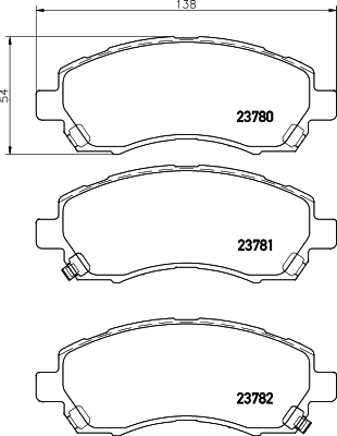 Klocki hamulcowe HELLA 8DB 355 010-121