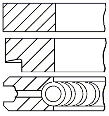 Pierścienie tłokowe GOETZE ENGINE 08-421800-00