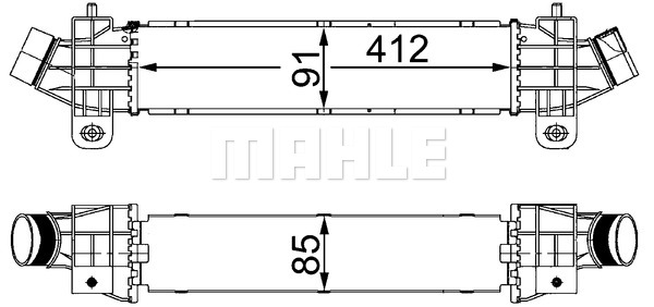 Chłodnica powietrza intercooler MAHLE CI 25 000S