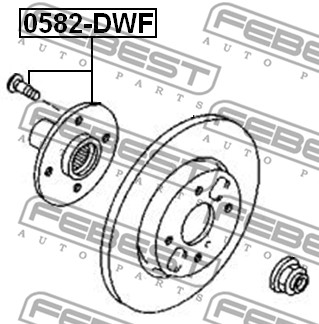 Piasta koła FEBEST 0582-DWF