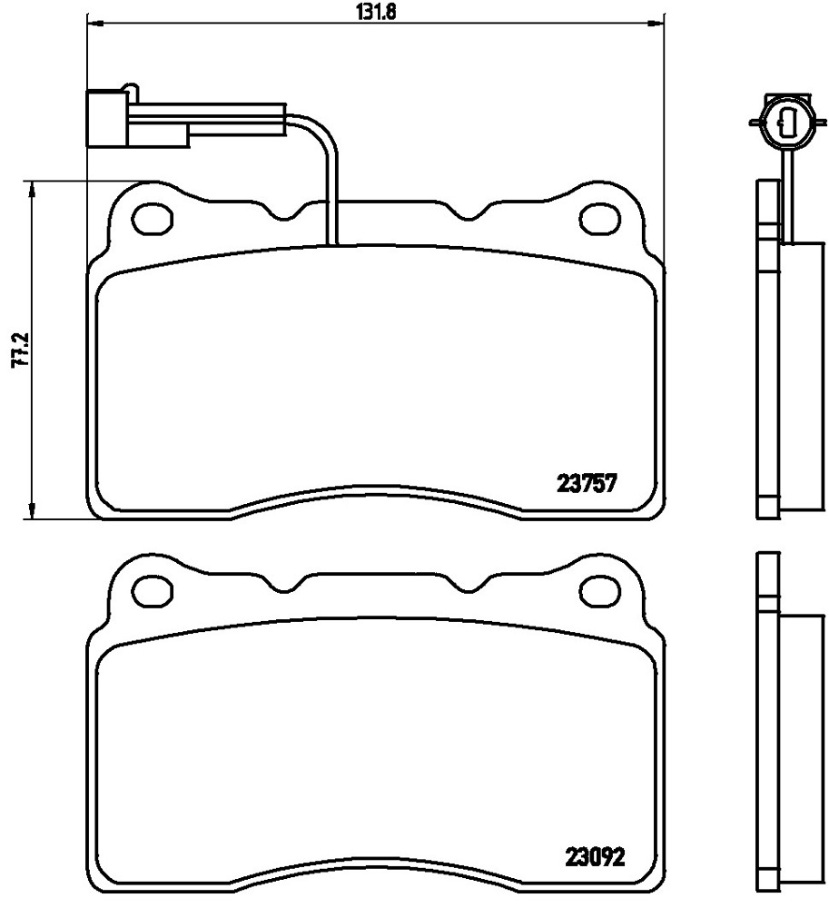 Klocki hamulcowe BREMBO P 23 115X