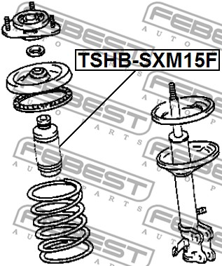 Osłona  miecha powietrznego FEBEST TSHB-SXM15F