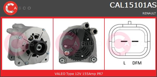 Alternator CASCO CAL15101AS