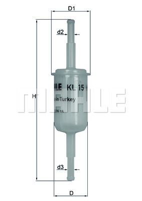 Filtr paliwa MAHLE KL 15