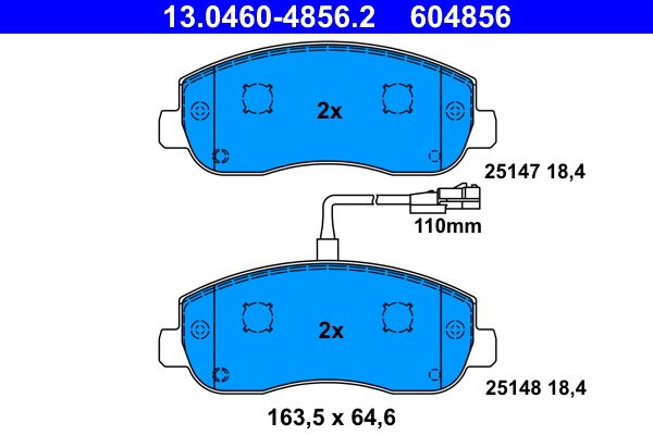 Klocki hamulcowe ATE 13.0460-4856.2