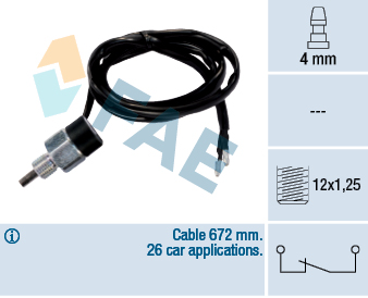 Włącznik świateł cofania FAE 41235