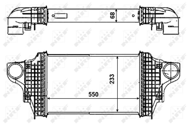Chłodnica powietrza intercooler NRF 30464
