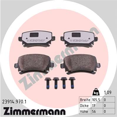 Klocki hamulcowe ZIMMERMANN 23914.970.1