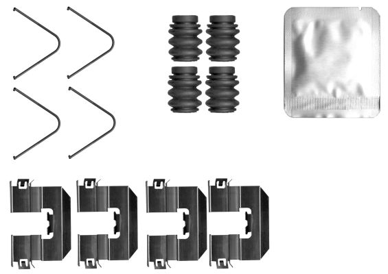 Zestaw akcesoriów, klocki hamulcowe TEXTAR 82560800