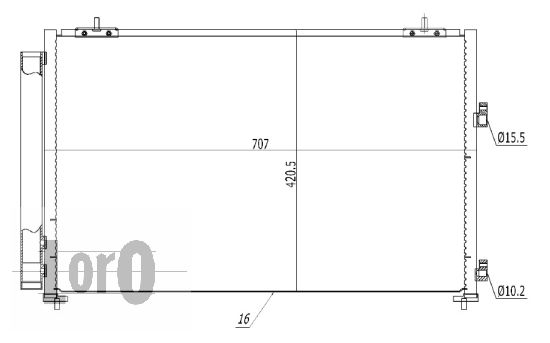 Skraplacz klimatyzacji ABAKUS 051-016-0011