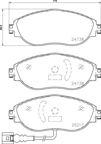 Klocki hamulcowe BREMBO P 85 144X