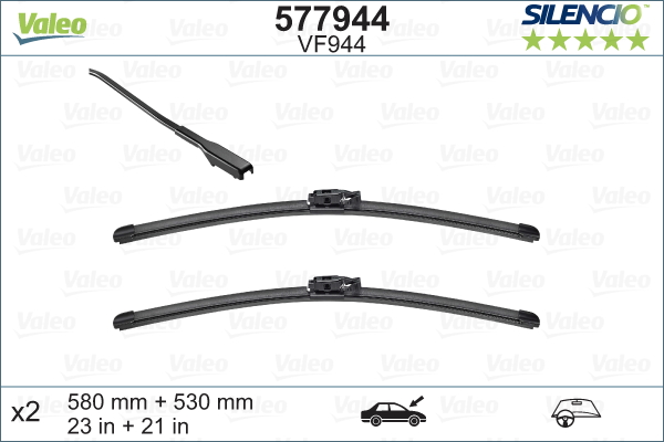 Pióro wycieraczki VALEO 577944