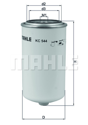 Filtr paliwa MAHLE KC 544