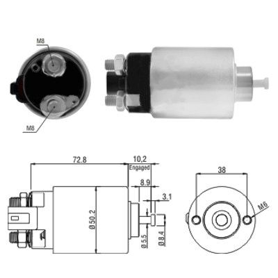 Elektromagnes rozrusznika MEAT & DORIA 46156