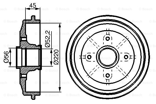 Bęben hamulcowy BOSCH 0 986 477 151