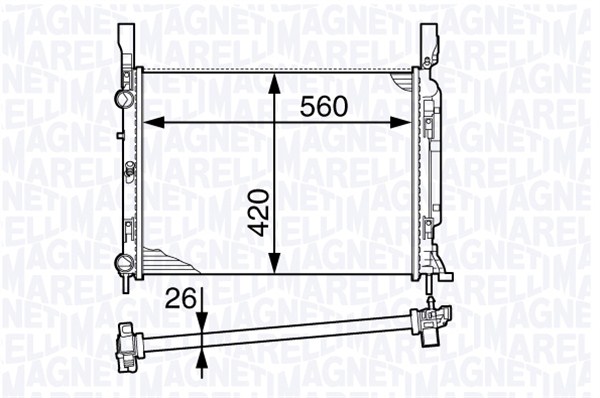 Chłodnica MAGNETI MARELLI 350213142600
