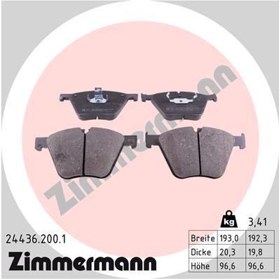 Klocki hamulcowe ZIMMERMANN 24436.200.1