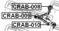 Tuleja wahacza FEBEST CRAB-009