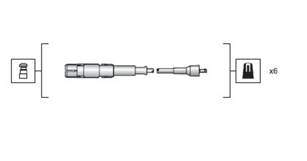 Przewody zapłonowe MAGNETI MARELLI 941318111149