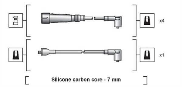 Przewody zapłonowe MAGNETI MARELLI 941318111155