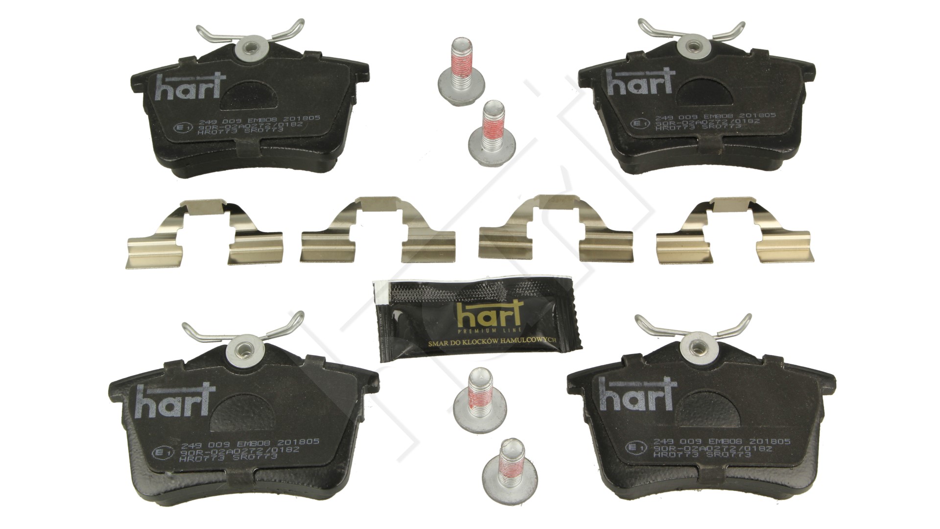 Klocki hamulcowe HART 249 009