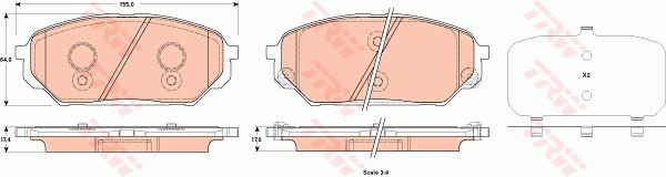 Klocki hamulcowe TRW GDB3527