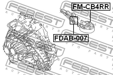 Poduszka silnika FEBEST FM-CB4RR