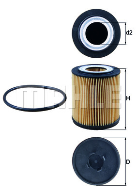 Filtr oleju KNECHT OX 182D