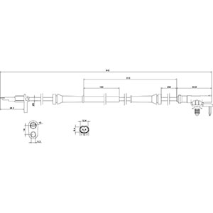 Czujnik prędkości obrotowej koła HC-CARGO 182767